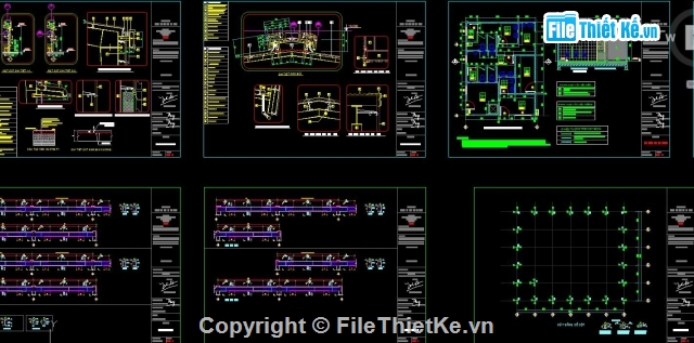 nhà xưởng 35x42m,cad nhà xưởng,bản vẽ nhà xưởng,File cad thiết kế nhà xưởng